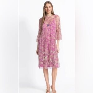 NEW 💖 Johnny Was MAZZY ARCHING RUFFLES DRESS